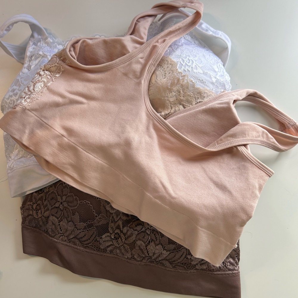 RHONDA SHEAR - Set of 3 Lace Bralettes NWOT - Picture 2 of 2